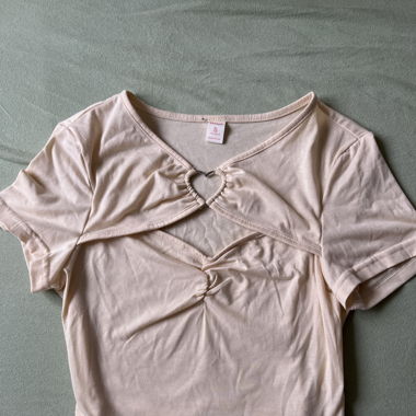 coquette top with heart