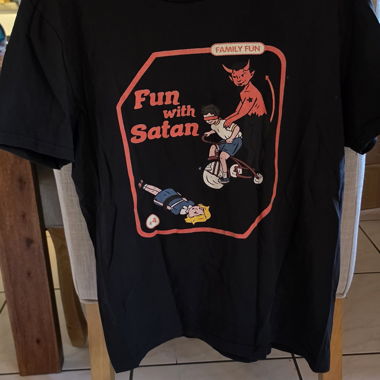 T-shirt nero L « Send me to Hell »