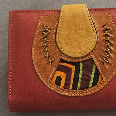 Leder portemonnaie