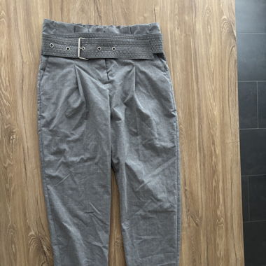 Leichte Stoffhose, hellgrau