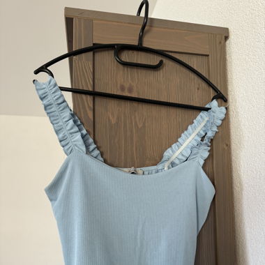 Blaues Crop-Top - Crop top bleu