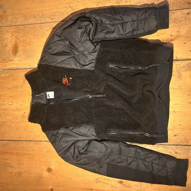 Giacca Nike Air in pile nera S