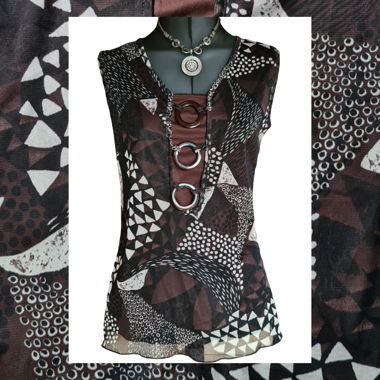 Top vintage con stampa geometrica e di Kiabi Woman