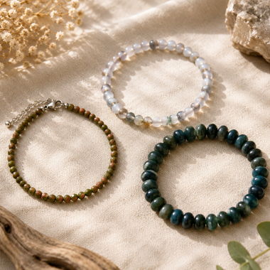 Edelstein Armband Set