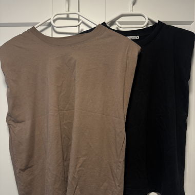 Zara T-Shirts Set Black/Brown Size M Top Condition!