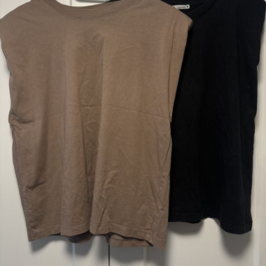 Zara T-Shirts Set Black/Brown Size M Top Condition!