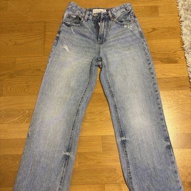 Stradivarius Blue Jeans Straight-Leg