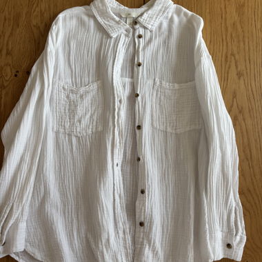 Camicia in mussola bianca H&M