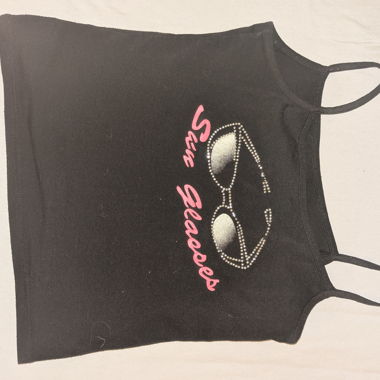 Top vintage Y2K noir