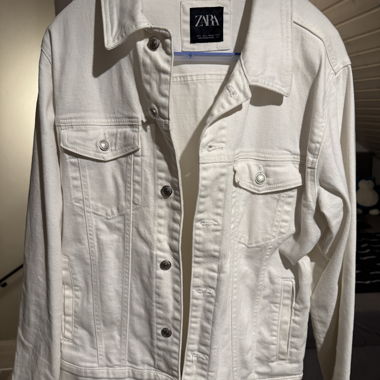 Giacca di jeans ZARA bianca taglia L