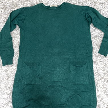 Maglione lungo / abito maglione verde
