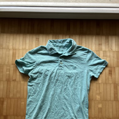Mint blue American Eagle polo shirt