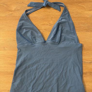 Blue Neckholder Tank Top