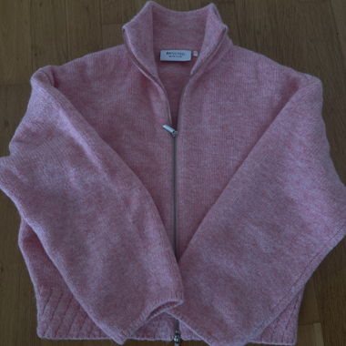 F/FECTED Pink Knit Cardigan with Zipper