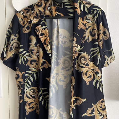 SikSilk Kimono Floral Noir