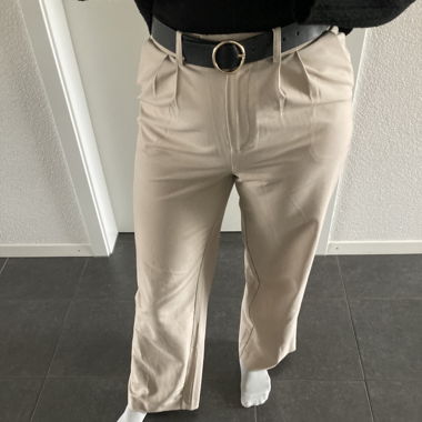 beige Stoffhose von Nakd