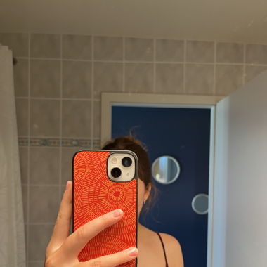 iPhone 13 orange summery phone case 