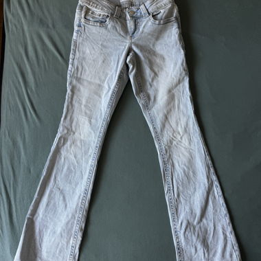 Jeans bootcut taille basse Y2K