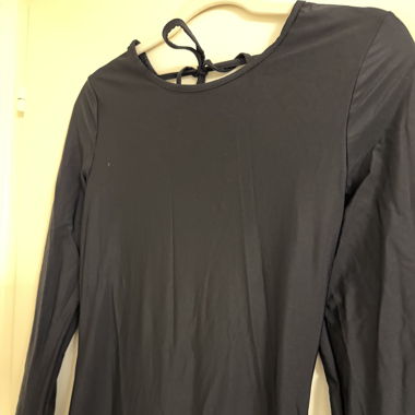 Black backless dress 