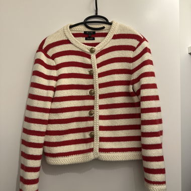 Cardigan a righe
