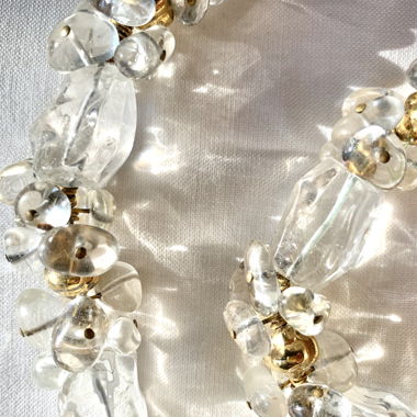 Brazilian Raw Crystal Necklace with Bracelet