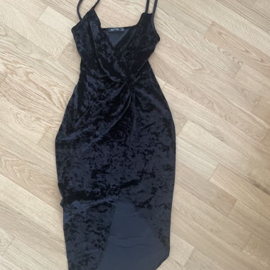 Abito in velluto nero XS
