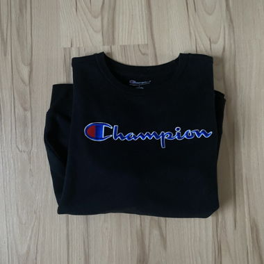 Felpa Champion Nera Size L Taglia Bambino