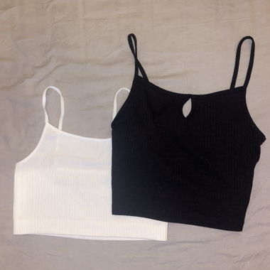 Black And White Crop Top Primark Set
