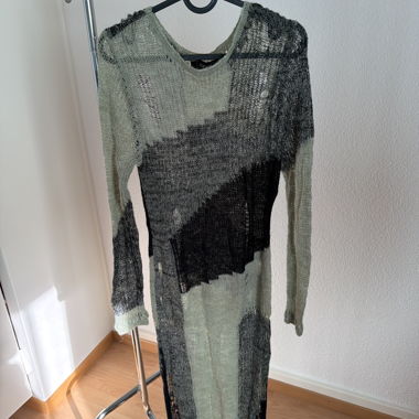 Netz-Strickkleid