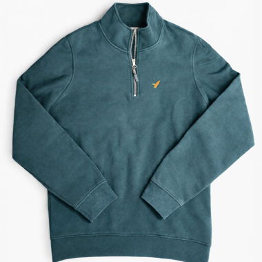Pier One Half-Zip Sweatshirt / Pullover – Grün