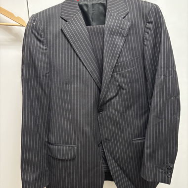 Black Pinstripe Suit