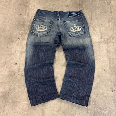 Jeans Vintage Victoria Beckham baggy 3/4 (M)