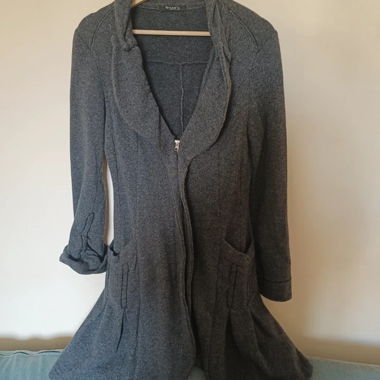 Long grey cardigan Siste's Made in Italy