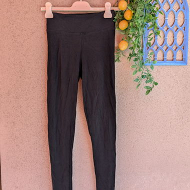 Leggings neri a vita alta
