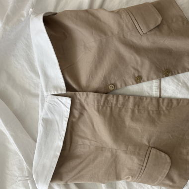 Beige top from Zara