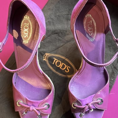 Sandali con zeppa Tod’s rosa Mis. 38