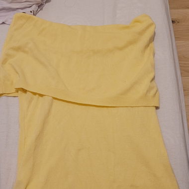 Butter yellow off shoulder top