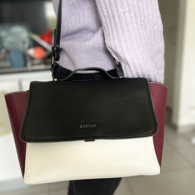 Borsa Replay in pelle vera