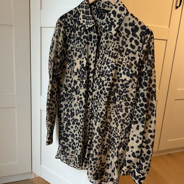 Leopard Silk Shirt
