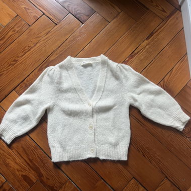 Cardigan in maglia bianco