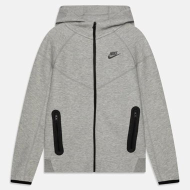 Felpa tech Nike con zip grigio
