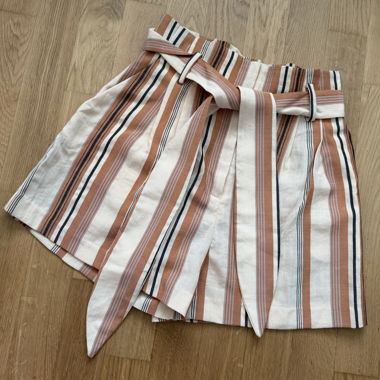 Striped High-Waist Shorts