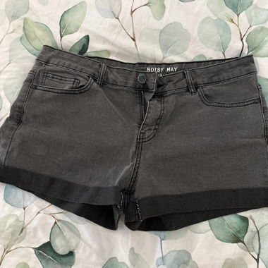 Black Denim Shorts