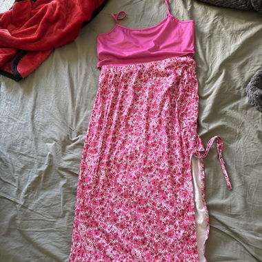 Pinker 2 teiler Rock und croptop
