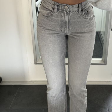 Jean taille haute gris ZARA T. 36