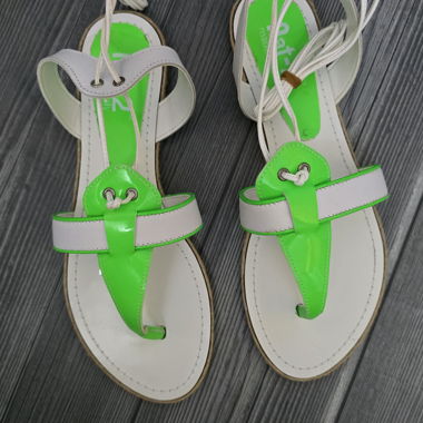 Sandales Nat-2 blanc/vert Gr. 40