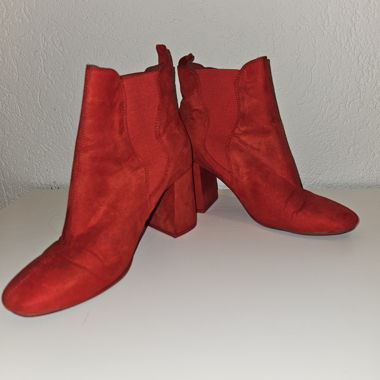 Bottines rouges à talon H&M