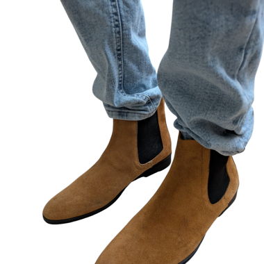 Herren Wildleder Chelsea Boots Gr. 41