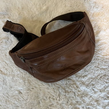 Marsupio in pelle marrone