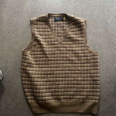 Brown Polo Ralph Lauren sweater vest 